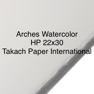 Arches Watercolor Paper 140 Lb. Hot Press White 22 In. X 30 In
